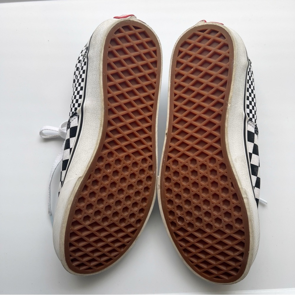Vans Kids Checkerboard Black and White Sneakers - Picture 6 of 8